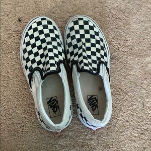 kids checkered vans